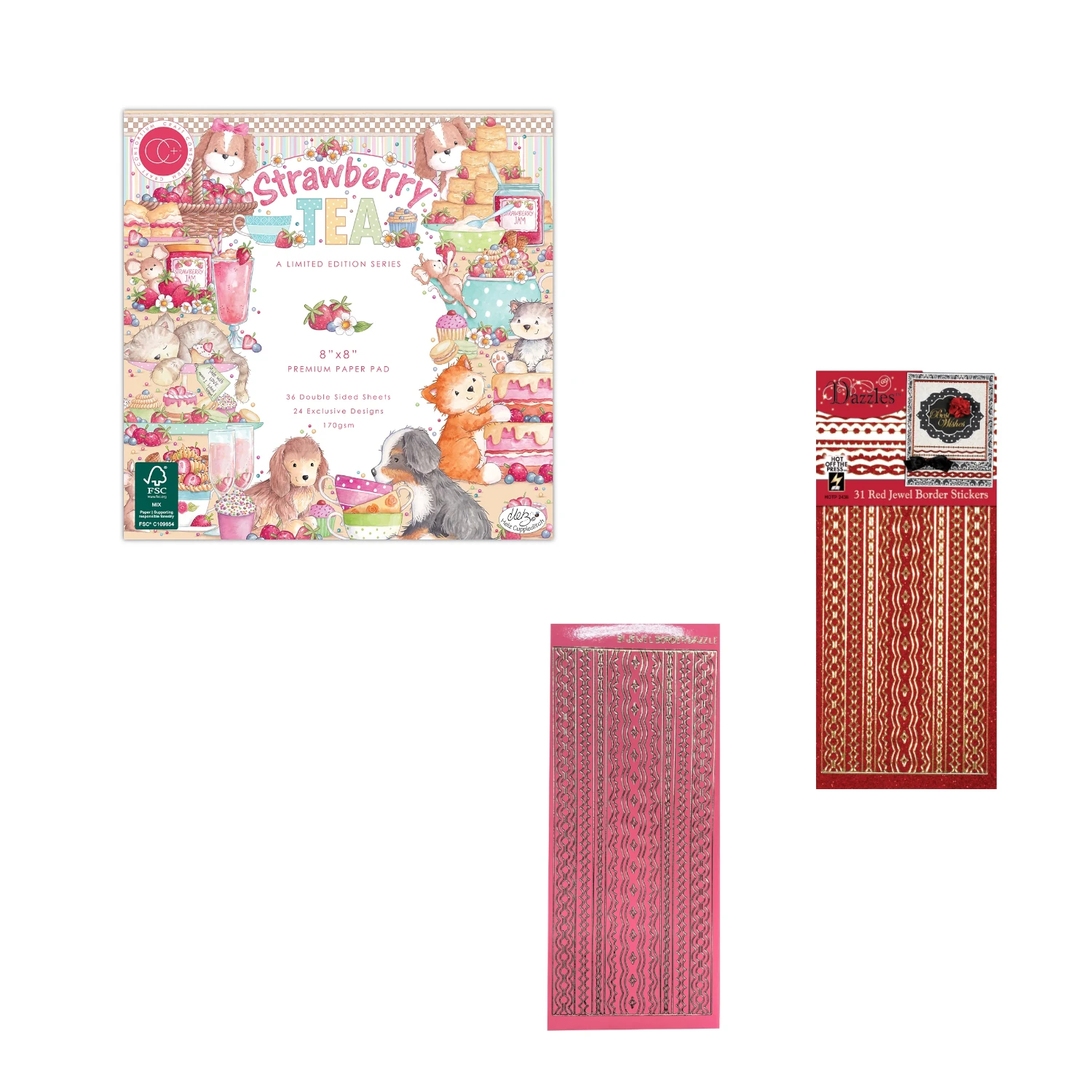 Strawberry Tea by Craft Consortium Money Saver