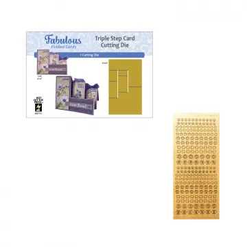 Triple Step Card Cutting Dies by Fabulous Folded Money Saver
