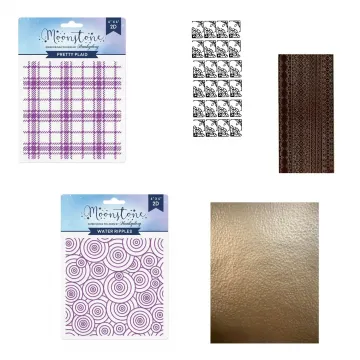 Plaid & Ripple Embossing Folders by Hunkydory Money Saver