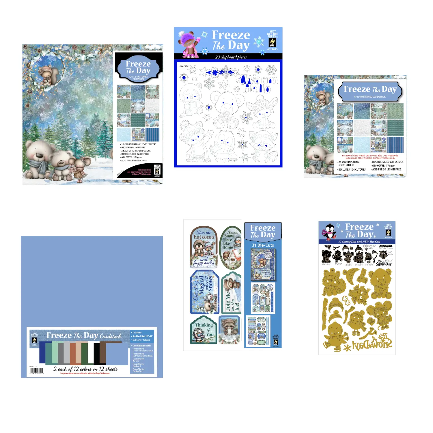 Freeze the Day with Cutting Dies by Hot Off The Press Money Saver
