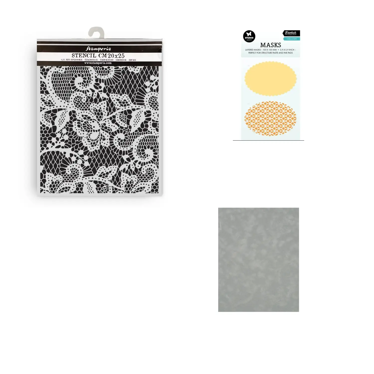 Lace & Oval Stencils by Stencils & Such Money Saver