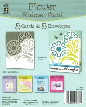 Flower Foldover Greetings Cards