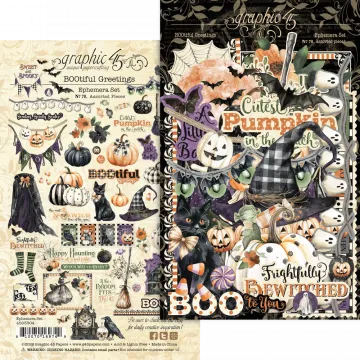 BOOtiful Greetings Ephemera Die-Cuts, 70 pieces