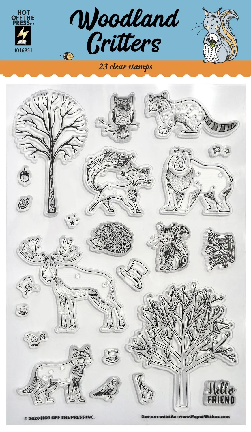 Woodland Critters Clear Stamps
