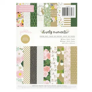 Lovely Moments Single-Sided Paper Pad 6x8, 36 Sheets
