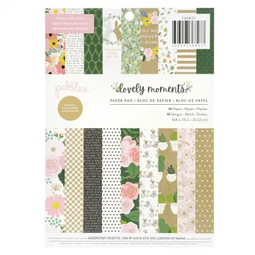 Lovely Moments Single-Sided Paper Pad 6x8, 36 Sheets