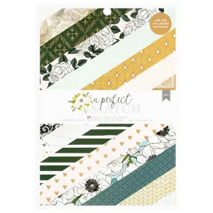 A Perfect Match Single-Sided Paper Pad 6x8, 36/Pkg, Gold Foil