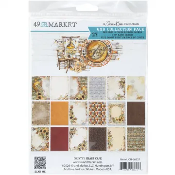 Country Heart Cafe 6x8 Papers, 27 sheets