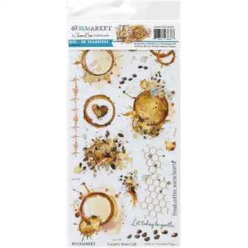 Country Heart Cafe Rub-Ons