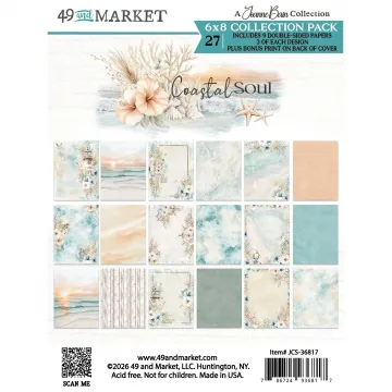 Coastal Soul 6x8 Papers, 27 sheets