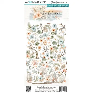 Coastal Soul Botanical Laser Cuts, 118 pieces