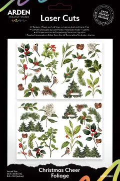 Christmas Cheer Foliage Laser Cuts