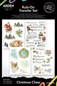 Christmas Cheer 6x8 Rub-On Transfer Set
