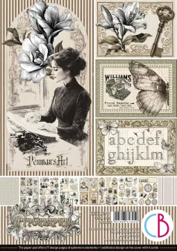 Typographic 8x8 Papers, 12 sheets