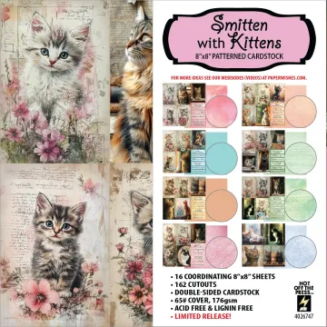 Smitten with Kittens 8x8 Papers, limited edition