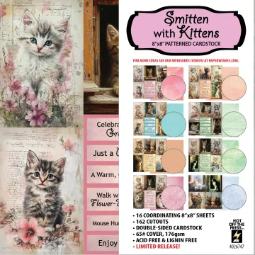 Smitten with Kittens 8x8 Papers, limited edition