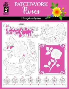 Patchwork Roses Chipboard