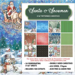 Santa & Snowmen 6x6 Patterned Cardstock