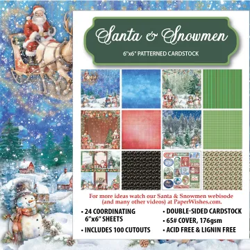 Santa & Snowmen 6x6 Patterned Cardstock