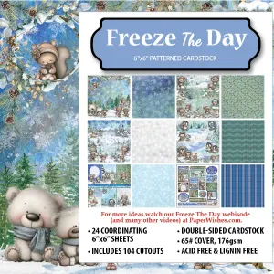 Freeze the Day 6x6 Patterned Cardstock