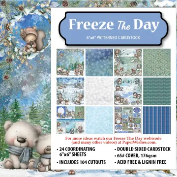 Freeze the Day 6x6 Patterned Cardstock