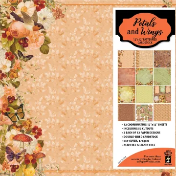 Petals & Wings 12x12 Patterned Cardstock