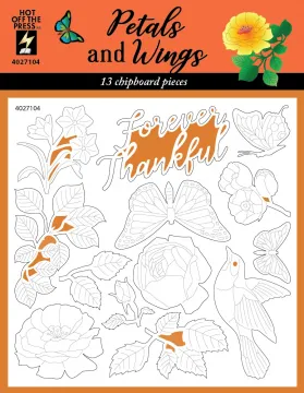 Petals & Wings Chipboard