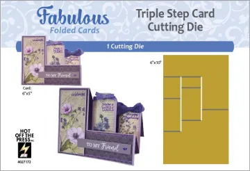 Triple Step Card Cutting Die