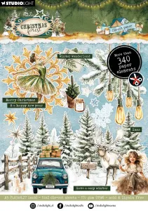 Christmas Forest Die-Cuts, 340 pieces
