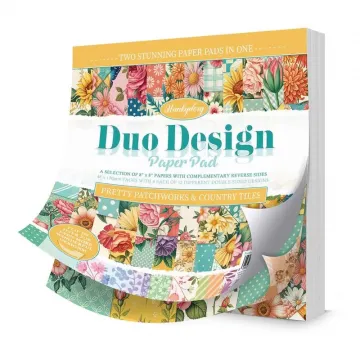 Pretty Patchworks & Country Tiles Duo Design Paper Pad, 48 sheets