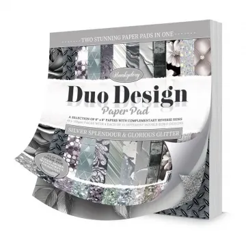 Silver Splendour & Glorious Glitter Duo Design 8x8 Paper Pad, 48 sheets