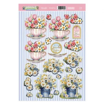 Pretty Petals Decoupage Topper Sheet