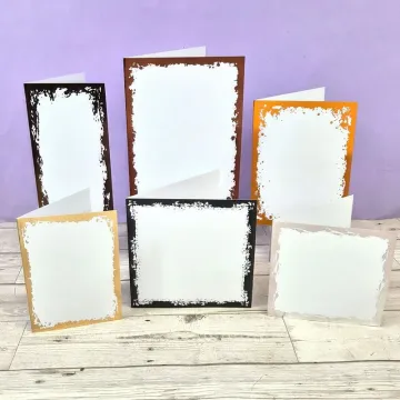 Distressed Foiled Edge Card Blanks & Envelopes Megabuy, 36 cards & envelopes