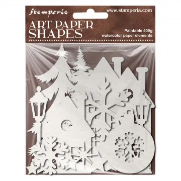 Art Paper Christmas Shapes, 32 pieces
