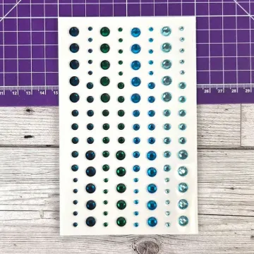 Ocean Blues Diamond Sparkles Gemstones, 120 pieces