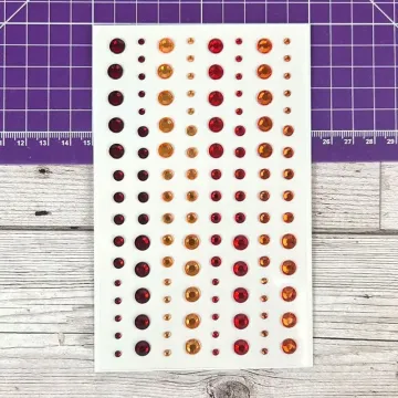 Radiant Reds Diamond Sparkles Gemstones, 120 pieces