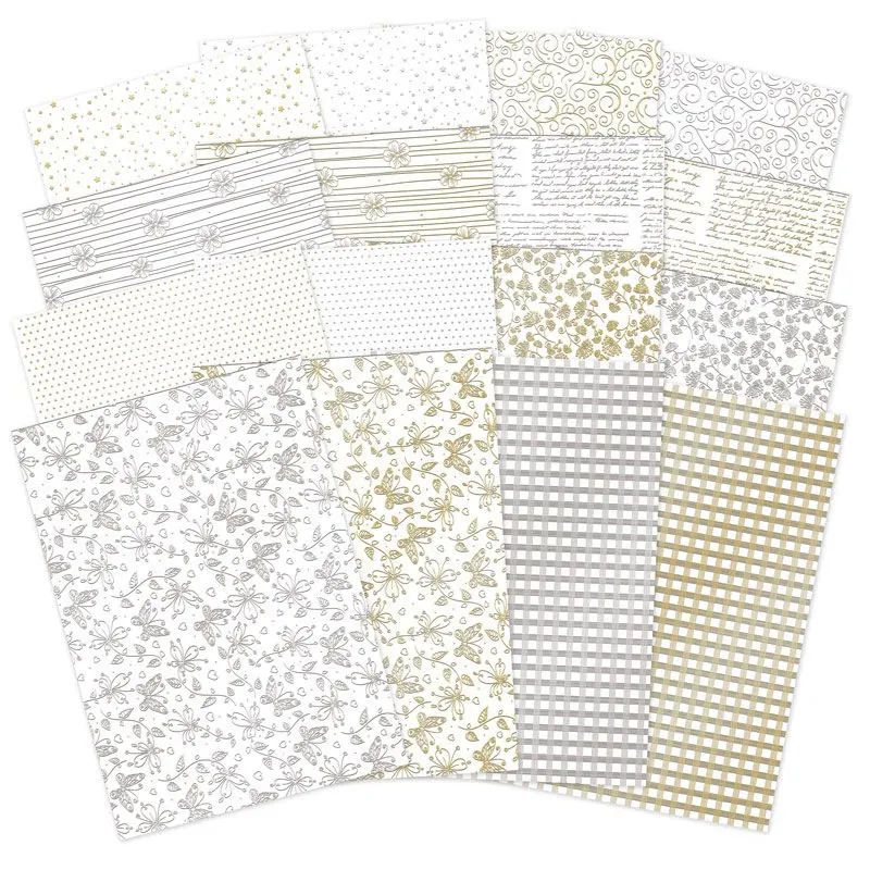 Luxury Foiled Edge-to-Edge Ink Me! Cardstock, 16 sheets