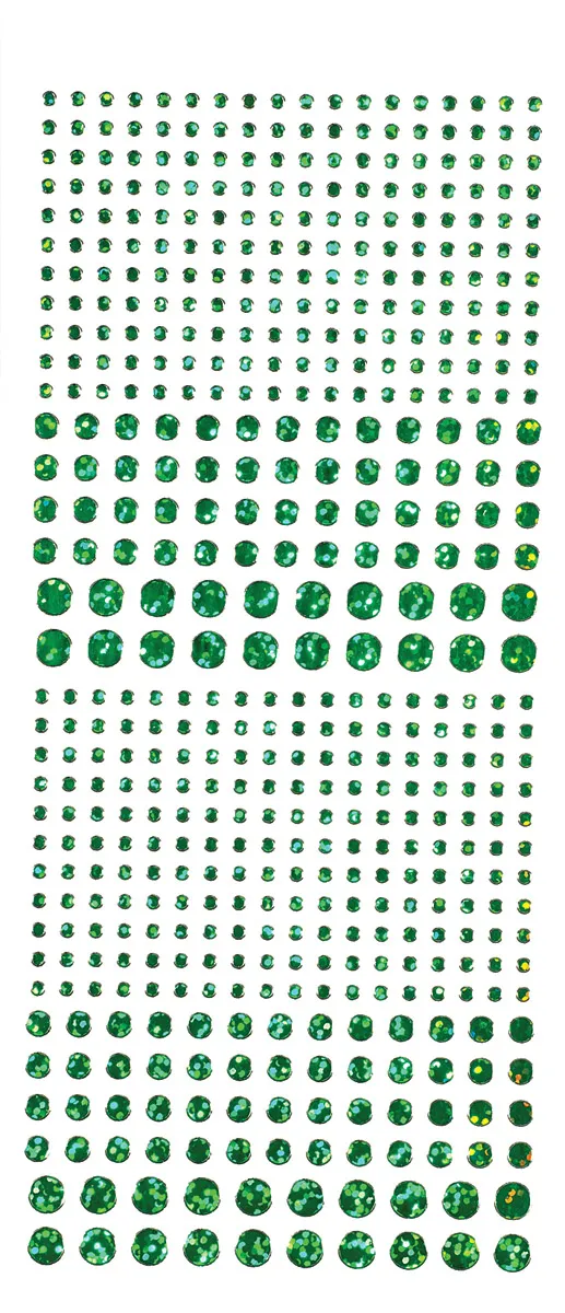 Green Jewel Dazzles™ Stickers