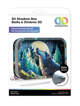 Diamond Dotz Full Moon Shadow Box