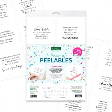 A Year of Peelables, 72 stickers