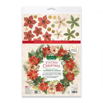 Vintage Christmas, Die-Cut Flowers & Leaves, 752 pieces