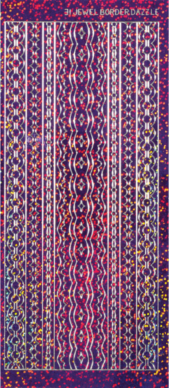 31 Purple Jewel Border Dazzles™ Stickers