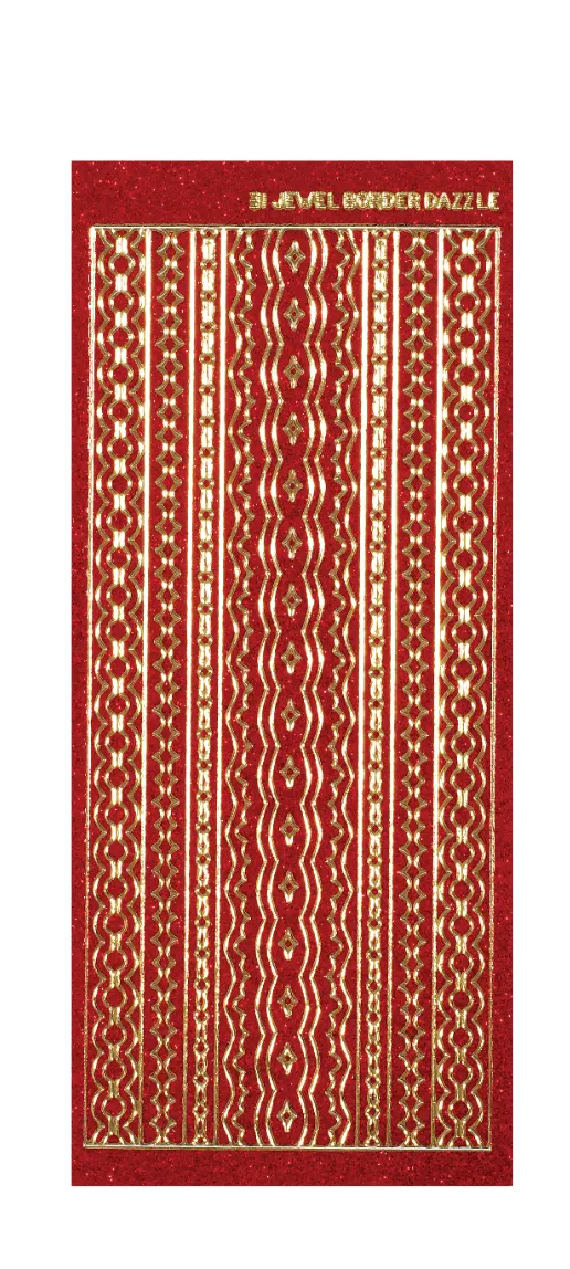 31 Red Jewel Border Dazzles™ Stickers