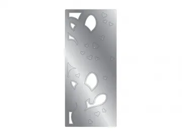 Hearts & Swirls Metal Die & Foil Rub-Ons