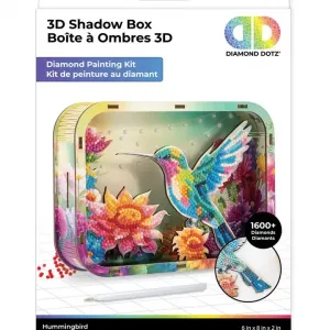 Diamond Dotz Hummingbird Shadow Box