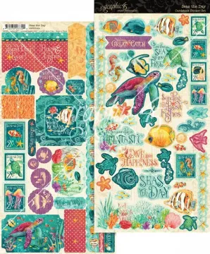 Seas the Day Cardstock Stickers, 69 pieces