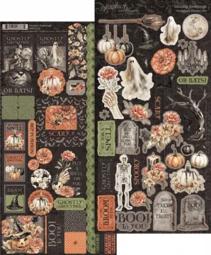 Ghostly Greetings Cardstock Stickers