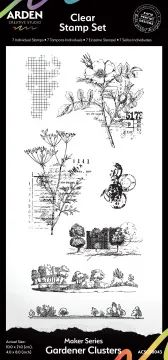 Gardener Clusters 4x8 Clear Stamp Set