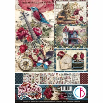 Bohemian Burgundy Creative Pad