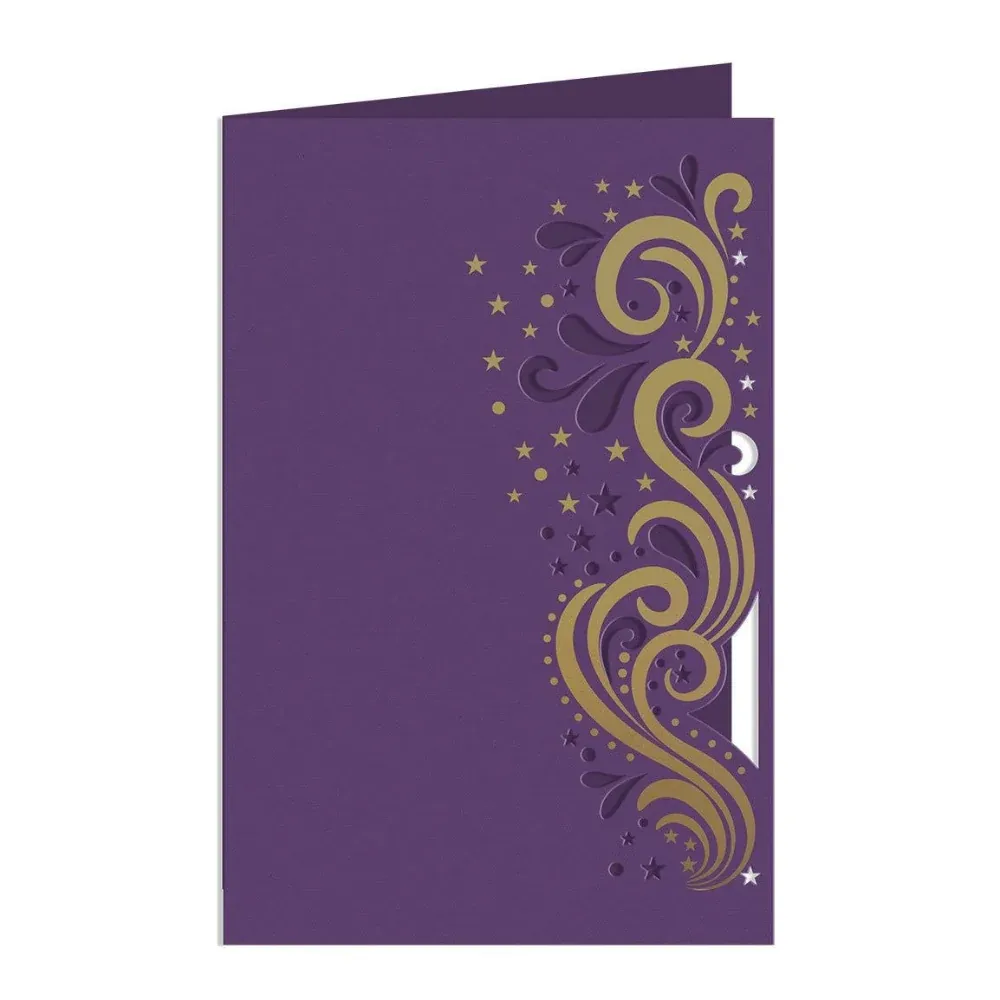 Stars & Swirls Metal Die & Foil Rub-Ons